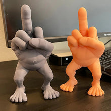 Laden Sie das Bild in den Galerie-Viewer, Mittelfingerfigur mit Beinen
