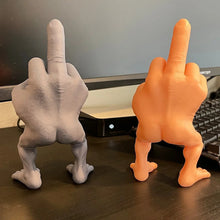 Laden Sie das Bild in den Galerie-Viewer, Mittelfingerfigur mit Beinen