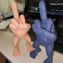 Laden Sie das Bild in den Galerie-Viewer, Mittelfingerfigur mit Beinen