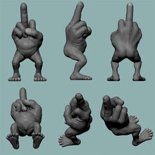 Laden Sie das Bild in den Galerie-Viewer, Mittelfingerfigur mit Beinen