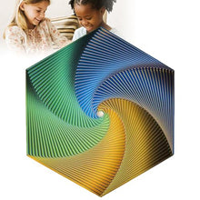 Laden Sie das Bild in den Galerie-Viewer, 🌀3D-gedrucktes Fraktal-Fidget-Sechseck