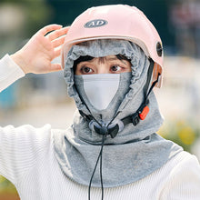 Laden Sie das Bild in den Galerie-Viewer, Kapuzengesichtsmaske mit Halswärmer für das Radfahren