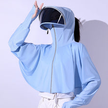 Laden Sie das Bild in den Galerie-Viewer, Eisseide UV-Schutz Windjacke mit Kapuze