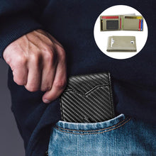 Laden Sie das Bild in den Galerie-Viewer, Schlanke Brieftasche für Männer mit RFID-Blockierung