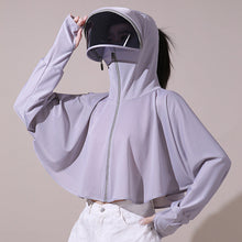 Laden Sie das Bild in den Galerie-Viewer, Eisseide UV-Schutz Windjacke mit Kapuze