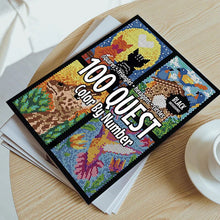 Laden Sie das Bild in den Galerie-Viewer, 100 QUEST Farben nach Zahlen Buch