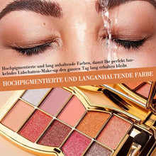 Laden Sie das Bild in den Galerie-Viewer, Lidschattenpalette mit funkelnden Schimmereffekten in 10 Farben