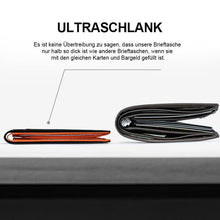 Laden Sie das Bild in den Galerie-Viewer, Schlanke Brieftasche für Männer mit RFID-Blockierung