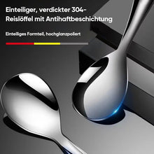 Laden Sie das Bild in den Galerie-Viewer, Verdickter Edelstahl Antihaft-Reislöffel