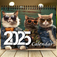 Laden Sie das Bild in den Galerie-Viewer, 2025 Stilvoller Katzenkalender/Geschenk für Katzenliebhaber