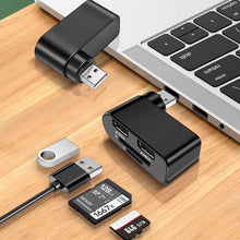 Laden Sie das Bild in den Galerie-Viewer, 4-in-1 drehbarer USB-Hub