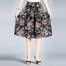 Laden Sie das Bild in den Galerie-Viewer, Damen Vintage-Stil weitem Bein Culottes