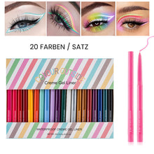 Laden Sie das Bild in den Galerie-Viewer, 20 Stück Farbiges Eyeliner-Stift-Set