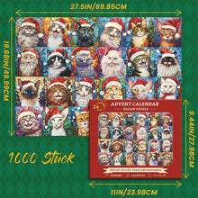 Laden Sie das Bild in den Galerie-Viewer, Weihnachtskatzenkalender-Puzzle