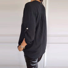 Laden Sie das Bild in den Galerie-Viewer, Lässiges Top aus Pailletten-Patchwork