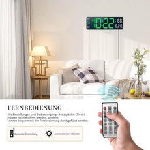 Laden Sie das Bild in den Galerie-Viewer, Verbesserte digitale Wanduhr mit großem Display 9 inches
