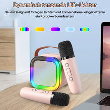 Laden Sie das Bild in den Galerie-Viewer, Mini-Karaoke-Maschine für Kinder mit drahtlosen Mikrofonen