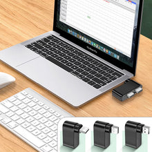Laden Sie das Bild in den Galerie-Viewer, 4-in-1 drehbarer USB-Hub