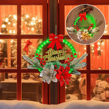 Laden Sie das Bild in den Galerie-Viewer, Weihnachtskränze mit LED-Licht