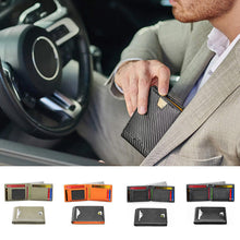 Laden Sie das Bild in den Galerie-Viewer, Schlanke Brieftasche für Männer mit RFID-Blockierung