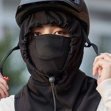 Laden Sie das Bild in den Galerie-Viewer, Kapuzengesichtsmaske mit Halswärmer für das Radfahren