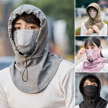 Laden Sie das Bild in den Galerie-Viewer, Kapuzengesichtsmaske mit Halswärmer für das Radfahren