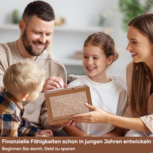 Laden Sie das Bild in den Galerie-Viewer, Sparschwein aus Holz mit Zähler