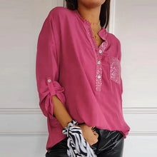 Laden Sie das Bild in den Galerie-Viewer, Lässiges Top aus Pailletten-Patchwork