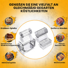 Laden Sie das Bild in den Galerie-Viewer, Automatischer Drehgrill aus Edelstahl