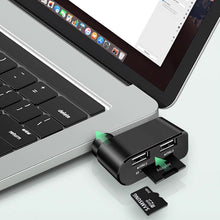 Laden Sie das Bild in den Galerie-Viewer, 4-in-1 drehbarer USB-Hub