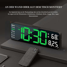 Laden Sie das Bild in den Galerie-Viewer, Verbesserte digitale Wanduhr mit großem Display 9 inches