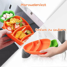 Laden Sie das Bild in den Galerie-Viewer, Essteller aus Silikon mit Saugnapf für Kleinkinder