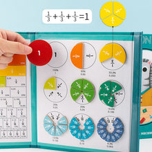 Laden Sie das Bild in den Galerie-Viewer, Magnetisches Buch-Bruchteil-Puzzle für Kinder