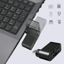 Laden Sie das Bild in den Galerie-Viewer, 4-in-1 drehbarer USB-Hub