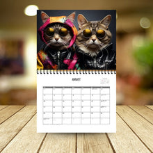 Laden Sie das Bild in den Galerie-Viewer, 2025 Stilvoller Katzenkalender/Geschenk für Katzenliebhaber