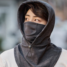 Laden Sie das Bild in den Galerie-Viewer, Kapuzengesichtsmaske mit Halswärmer für das Radfahren