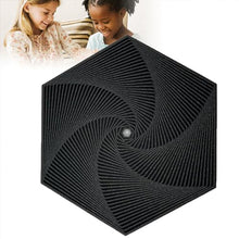 Laden Sie das Bild in den Galerie-Viewer, 🌀3D-gedrucktes Fraktal-Fidget-Sechseck