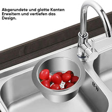 Laden Sie das Bild in den Galerie-Viewer, Edelstahl Schwanen-Spülbecken-Abtropfkorb