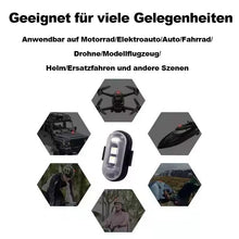 Laden Sie das Bild in den Galerie-Viewer, Drahtlose ferngesteuerte Flugzeuglichter + Fernbedienung