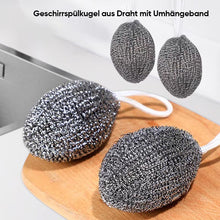Laden Sie das Bild in den Galerie-Viewer, Geschirrspülkugel aus Draht mit Umhängeband