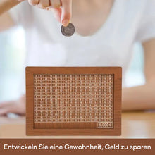 Laden Sie das Bild in den Galerie-Viewer, Sparschwein aus Holz mit Zähler