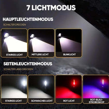 Laden Sie das Bild in den Galerie-Viewer, Ultrahelle Taschenlampe mit weißem Laser und großer Reichweite