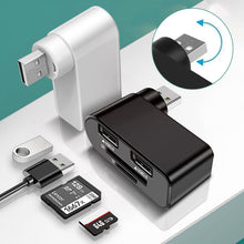 Laden Sie das Bild in den Galerie-Viewer, 4-in-1 drehbarer USB-Hub