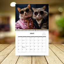 Laden Sie das Bild in den Galerie-Viewer, 2025 Stilvoller Katzenkalender/Geschenk für Katzenliebhaber