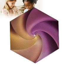 Laden Sie das Bild in den Galerie-Viewer, 🌀3D-gedrucktes Fraktal-Fidget-Sechseck