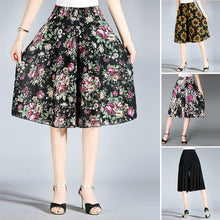 Laden Sie das Bild in den Galerie-Viewer, Damen Vintage-Stil weitem Bein Culottes