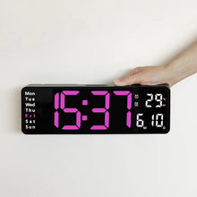 Laden Sie das Bild in den Galerie-Viewer, Verbesserte digitale Wanduhr mit großem Display 9 inches