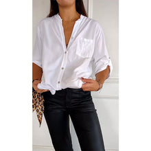 Laden Sie das Bild in den Galerie-Viewer, Lässiges Oberteil mit Patchwork-Pailletten