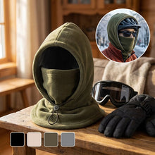 Laden Sie das Bild in den Galerie-Viewer, Fleece-Doppelschicht-Integrierte Mütze