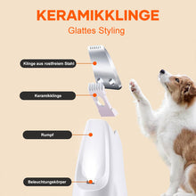 Laden Sie das Bild in den Galerie-Viewer, Tierhaarschneider mit LED-Licht